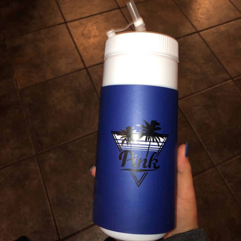 Pink water bottle